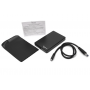 Внешний корпус для HDD Gembird EE2-U3S-40P 2.5" EE2-U3S-40P, черный, USB 3.0, SATA, пластик