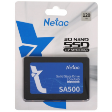 Накопитель SSD Netac SA500, 120Gb, SATA III, 2.5", R/W 500/400