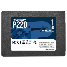 Накопитель SSD Patriot P220, 1TB, SATA III, 2.5", R/W 550/500