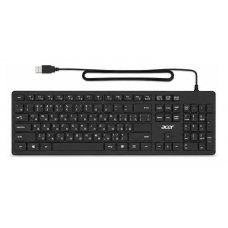 Клавиатура Acer OKW500 проводная, USB Type-A, черный