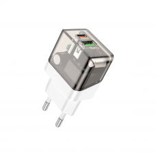 Сетевое зарядное устройство Borofone BA80A 1xUSB-C, 1xUSB 20 Вт.