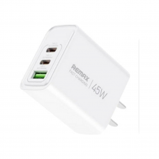 Сетевое зарядное устройство Remax RP-U139 2xUSB-C, 1xUSB 3A, 45W, QC3.0