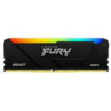Оперативная память Kingston Fury Beast, DDR4, 8GB 3200MHz, DIMM, с радиатором, RGB, черный
