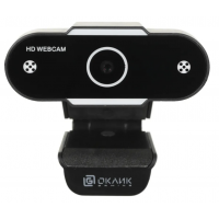 Веб-камера OKLICK OK-C012HD 1280x720, 30 кадр/с, USB Type-A, микрофон, универсальное крепление