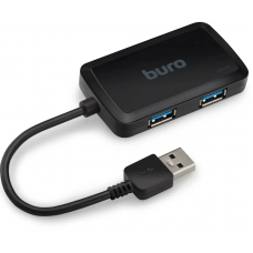 USB-концентратор Buro BU-HUB4-U3.0-S, USB 3.0, USB 4 порта, USB
