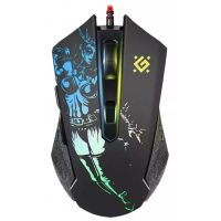 Мышь проводная Defender Sin'Sister GM-933 черный, 7200 dpi, USB, кнопки - 6