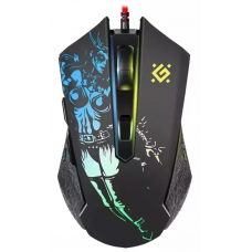 Мышь проводная Defender Sin'Sister GM-933 черный, 7200 dpi, USB, кнопки - 6