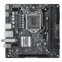 Мат. плата ASRock H510M-ITX/AC (RTL) LGA1200 <H510> PCI-E HDMI+DP GbLAN+WiFi+BT SATA Mini-ITX 2DDR4