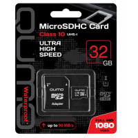 Флеш карта Micro SecureDigital 32Gb QUMO QM32GMICSDHC10NA MicroSDHC Class 10
