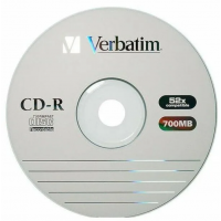 Диск CD-R Verbatim 700 Mb, 52х, Бум. конверт