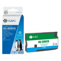 Картридж струйный G&G GG-3ED67A 712 голубой (29мл) для HP DesignJet T650/T630/T250/T230/T210/Studio Plotter Printers